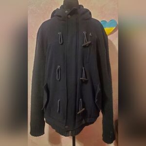 Men's Navy Toggle Pea Coat